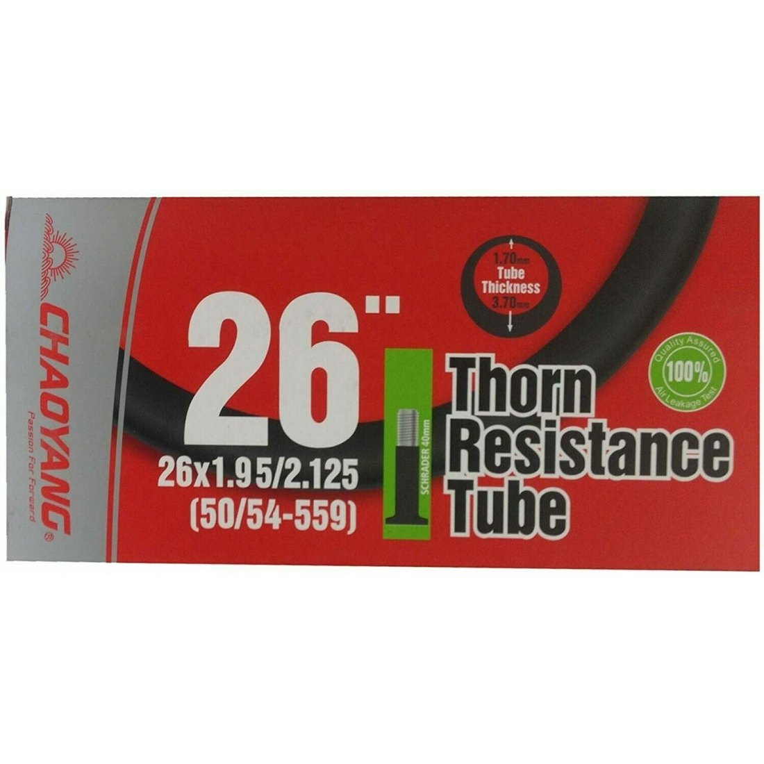 ChaoYang Camera d'aria Resistente alle forature 26x1.95/2.125 Valvola Schrader